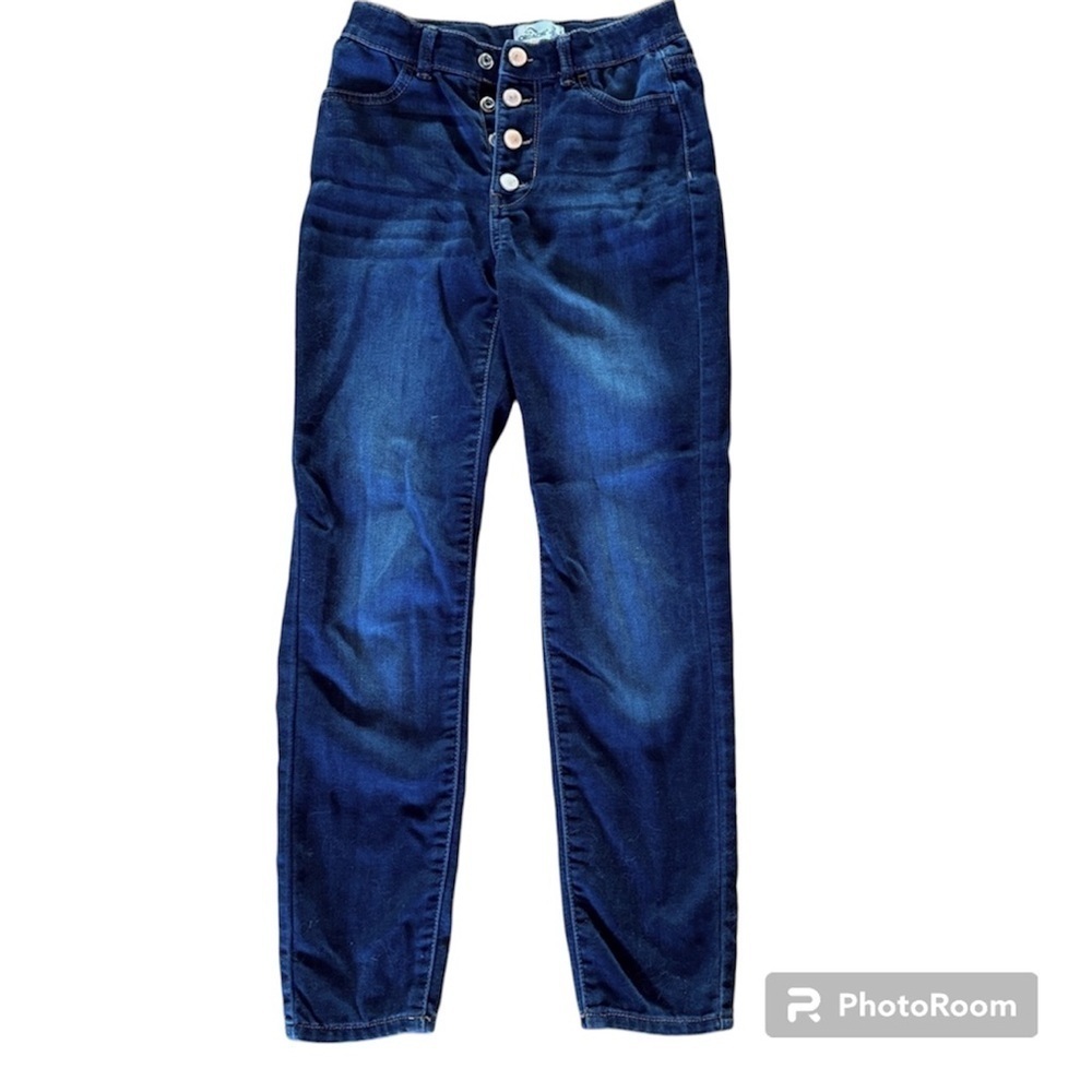 Jordache Super Skinny Button Fly Girls Jeans 12